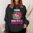 Yoshi Born To Be A Bookworm Personalized Sweatshirt Gifts for Her