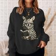 Zebra Reading Book Lover Sweatshirt Gifts for Her