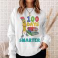 100 Days Smarter Teacher Student Books 100th Day Of School For Men Women Kids Sweatshirt Gifts for Her