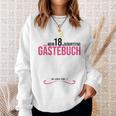 18th Birthday Girl 18 Years Party Guest Book Sweatshirt Gifts for Her