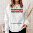 18th Birthday Guest Book Shirt Party And Celebration Idea Sweatshirt Gifts for Her