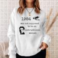 1984 Not An Instruction Manual Orwell Book Lover Themed Sweatshirt Gifts for Her 1984 Not An Instruction Manual Orwell Book Lover Themed Sweatshirt Gifts for Her