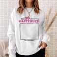 20th Birthday Guest List Party Guest Book Girls Women Sweatshirt Gifts for Her 20th Birthday Guest List Party Guest Book Girls Women Sweatshirt Gifts for Her