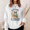 6-7 Nights Reading Owl On Moon Book Lover Reading Sweatshirt Gifts for Her