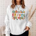ASL American Sign Language Reads Books Stays Weird Sweatshirt Gifts for Her ASL American Sign Language Reads Books Stays Weird Sweatshirt Gifts for Her
