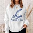 Author Writer Dark Academia Etched In Ink Book Library Sweatshirt Gifts for Her
