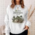 Avoiding Shenanigans Irish St Patricks Day Book Reader Sweatshirt Gifts for Her