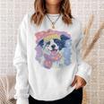 Baby Goat Small Book Reading Animal Lover Graphic Portrait Comfort Colors Crop Top Sweatshirt Gifts for Her