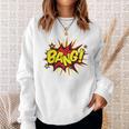 BANG Pop Art Comic Book Speech Bubbles Street Graffiti Art Sweatshirt Gifts for Her BANG Pop Art Comic Book Speech Bubbles Street Graffiti Art Sweatshirt Gifts for Her