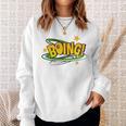 BOING Pop Art Comic Book Speech Bubbles Street Graffiti Art Sweatshirt Gifts for Her
