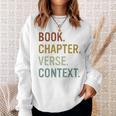 Book Chapter Verse Christian Bible Reformed Theology Sweatshirt Gifts for Her Book Chapter Verse Christian Bible Reformed Theology Sweatshirt Gifts for Her