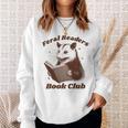 Book Lover Opossum Bookish Reader Feral Readers Book Club Sweatshirt Gifts for Her Book Lover Opossum Bookish Reader Feral Readers Book Club Sweatshirt Gifts for Her