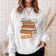 Book Lover Reading Hobby Fan Passion Geek Nerd Wizard Job Sweatshirt Gifts for Her