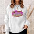 Book Lovers Wildflowers Book Reading Shirt Cute Teacher For Women Sweatshirt Gifts for Her