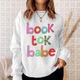 Book Tok Babe Bookish Woman Loves To Read Reading Novels Sweatshirt Gifts for Her Book Tok Babe Bookish Woman Loves To Read Reading Novels Sweatshirt Gifts for Her