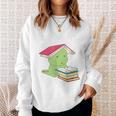 Bookasaurus T-Rex Reading Dinosaur Book PunShirt Sweatshirt Gifts for Her