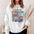 Booked For The Summer Women’s Book Lover Sweatshirt Gifts for Her