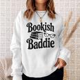 Bookish Baddie Reading Vibes Literary Lover Sweatshirt Gifts for Her
