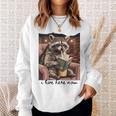 Bookish Mom Raccoon I Live Here Now Library Book Lover Sweatshirt Gifts for Her Bookish Mom Raccoon I Live Here Now Library Book Lover Sweatshirt Gifts for Her