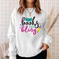 Books And Bling Sweatshirt Gifts for Her Books And Bling Sweatshirt Gifts for Her