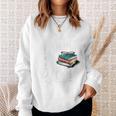I Like Books More Than People Book Lovers Bookworms Sweatshirt Gifts for Her