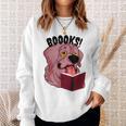 BOOOKS Zombie Dog Reading a Book Halloween Teacher Men Women Kids Sweatshirt Gifts for Her BOOOKS Zombie Dog Reading a Book Halloween Teacher Men Women Kids Sweatshirt Gifts for Her
