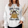 Born To Read Forced To Work Reading Book Lover Sweatshirt Gifts for Her Born To Read Forced To Work Reading Book Lover Sweatshirt Gifts for Her