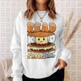 Camping Reading Fun Book Lover Camper Librarian Sweatshirt Gifts for Her