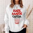 Capital Karl Marx Vintage Book Cover Sweatshirt Gifts for Her