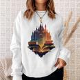 Castle Of Books Imagination Art Book Lover Sweatshirt Gifts for Her