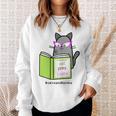 Cats And Books Happiness Cartoon Cat Pun For Women Sweatshirt Gifts for Her Cats And Books Happiness Cartoon Cat Pun For Women Sweatshirt Gifts for Her