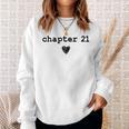 Chapter 21 Book Lovers Readers & Authors 21st Birthday Sweatshirt Gifts for Her