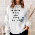 Cheshire Cat Alice In Wonderland Costume Book Quote Sweatshirt Gifts for Her