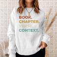 Christian Bible Study Book Chapter Verse Context Scripture Premium Tri-Blend Sweatshirt Gifts for Her