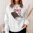Christian Quote Holy Bible Crack This Book Not Drugs Sweatshirt Gifts for Her