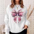 Coquette Bow Bookworm Book Reader Reading Books Pattern Girl Sweatshirt Gifts for Her