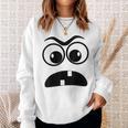 Creepy Face Carrot Halloween Book Character Costume Sweatshirt Gifts for Her Creepy Face Carrot Halloween Book Character Costume Sweatshirt Gifts for Her