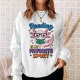 Cute Axolotl Reads Books Reading Is My Favorite Sport Book Sweatshirt Gifts for Her Cute Axolotl Reads Books Reading Is My Favorite Sport Book Sweatshirt Gifts for Her