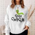 Cute Book Worm Reading Lovers Sweatshirt Gifts for Her