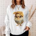 Cute Chick Reading Book Bandana Premium Tri-Blend Sweatshirt Gifts for Her