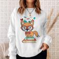 Cute Fox Smart Nerdy 1st Day School Teachers Students Books Sweatshirt Gifts for Her Cute Fox Smart Nerdy 1st Day School Teachers Students Books Sweatshirt Gifts for Her