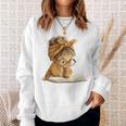 Cute Girl Open Book Reading Book Lover Graphic Round Glasses Sweatshirt Gifts for Her Cute Girl Open Book Reading Book Lover Graphic Round Glasses Sweatshirt Gifts for Her