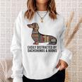 Dachshund Dog Dachshund Decor Books Nerds Dachshund Sweatshirt Gifts for Her Dachshund Dog Dachshund Decor Books Nerds Dachshund Sweatshirt Gifts for Her