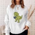 Dinosaur Book LoverRex Sad Arms Too Short To Reader Premium Tri-Blend Sweatshirt Gifts for Her