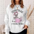 Dirty Romance Skeleton Reading Smut Smutty Book STFUATTDLAGG Sweatshirt Gifts for Her