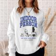 DOAWK Indoor Person Eat Sleep Game Repeat Book Series Sweatshirt Gifts for Her