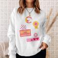 Dungeon Crawler Carl Colorful Sticker Collage LitRPG Book Premium Tri-Blend Sweatshirt Gifts for Her