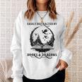 Easily Distracted By Books & Dragons Librarian Book Lover Sweatshirt Gifts for Her Easily Distracted By Books & Dragons Librarian Book Lover Sweatshirt Gifts for Her