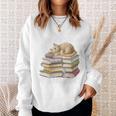 Easily Distracted By Books And Cats Sweatshirt Gifts for Her Easily Distracted By Books And Cats Sweatshirt Gifts for Her