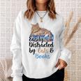 Easily Distracted By Cats And Books For Cat Lovers Men Women Kids Sweatshirt Gifts for Her Easily Distracted By Cats And Books For Cat Lovers Men Women Kids Sweatshirt Gifts for Her